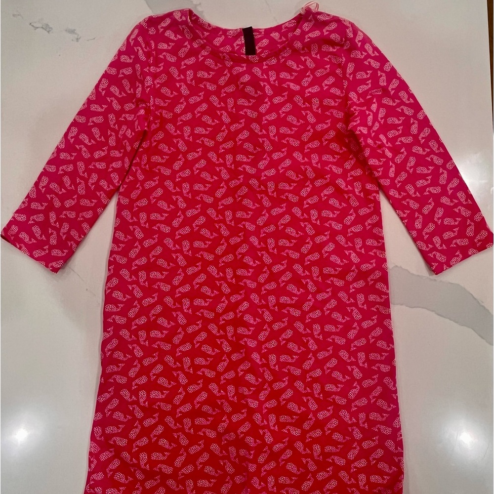 Vineyard Vines whale dress; hot pink.
